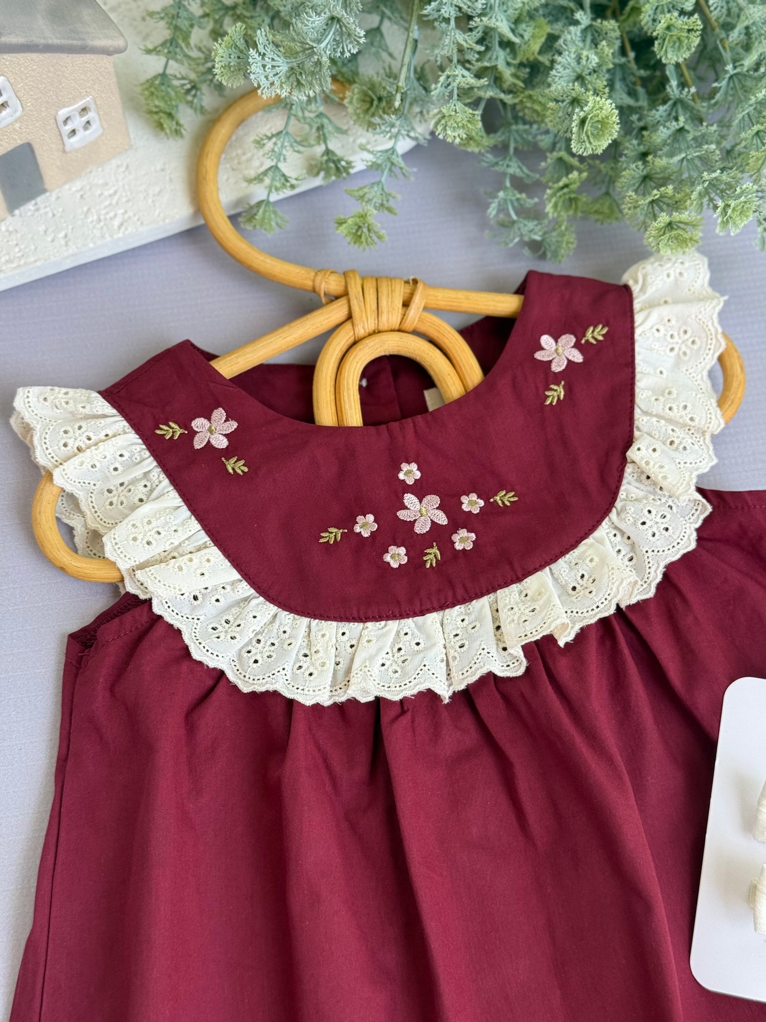 Bordeaux bloom dress