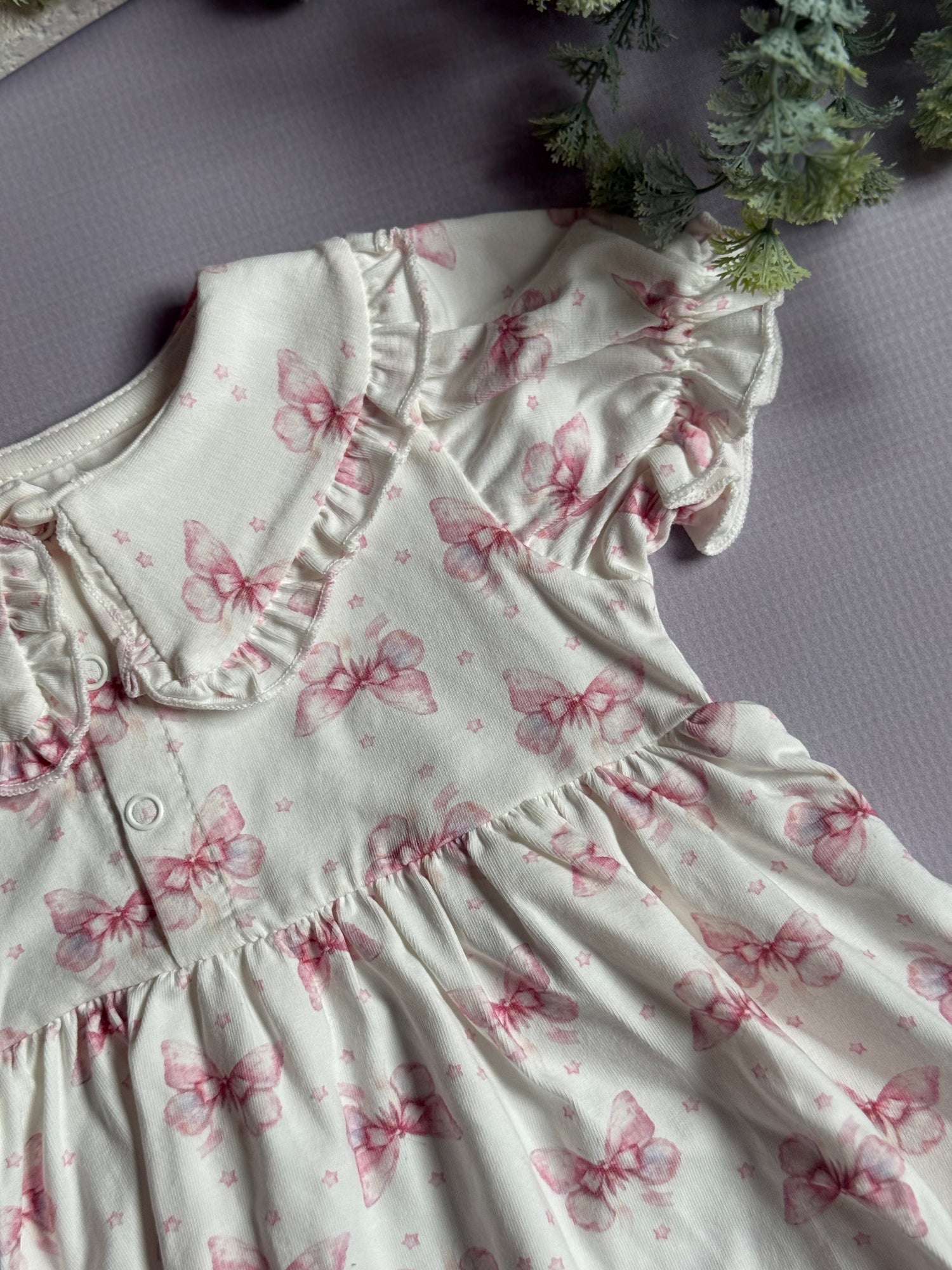 Butterfly cotton dress